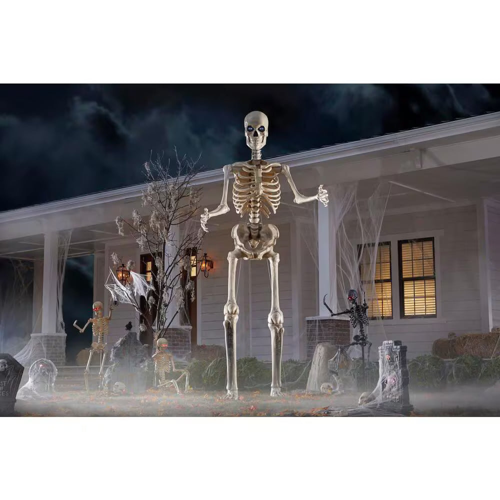 12 ft. Giant Animated Skeleton Halloween Decoration