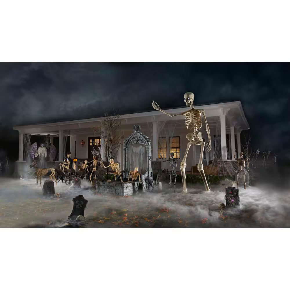 12 ft. Giant Animated Skeleton Halloween Decoration