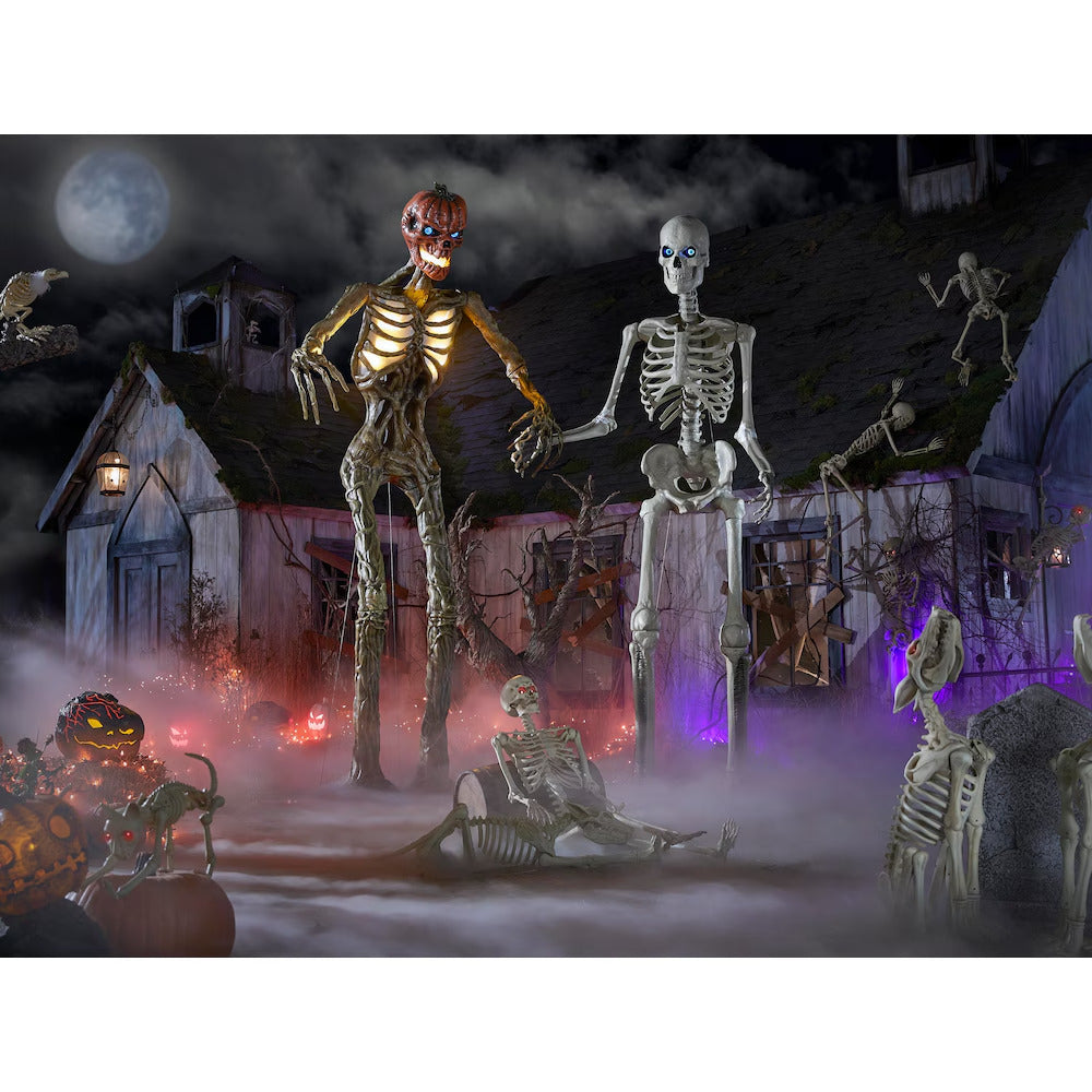 12 ft. Giant Animated Skeleton Halloween Decoration