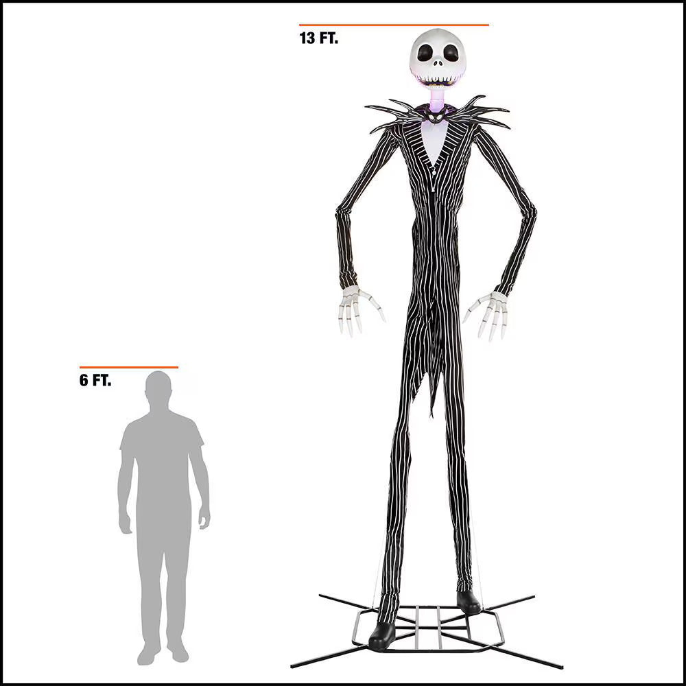 13 ft. Animated Jack Skellington: The Ultimate Halloween Spectacle